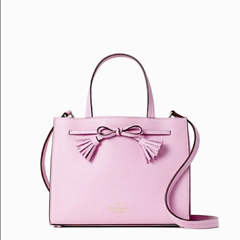 Brand new! Kate Spade small satchel in quartz pink.